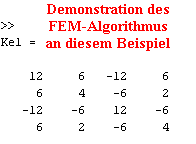 Demonstration des
     FEM-Algorithmus
     an diesem Beispiel