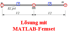 Lsung mit
MATLAB-Femset