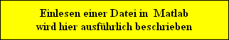 Einlesen einer Datei in  Matlab
wird hier ausf�hrlich beschrieben